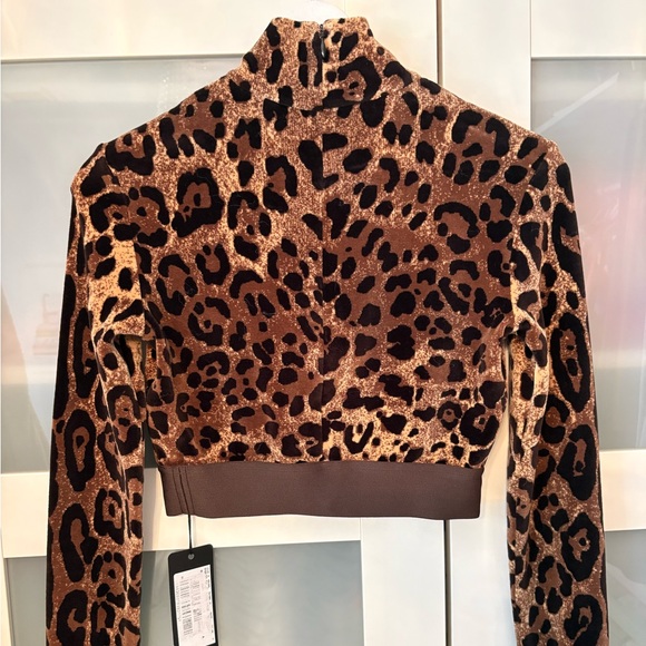 Dolce & Gabbana Brown Leopard Crop Top NWT - Picture 5 of 7